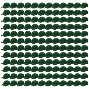144-Pack Baseball Dad Cap Velcro Strap Adjustable Size - Hunter Green
