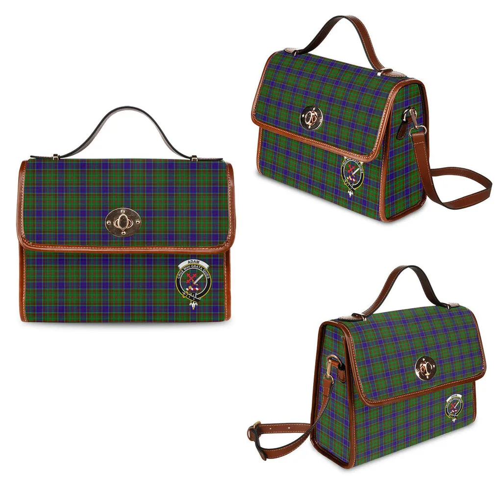 Adam Tartan Waterproof Canvas Bag with Family Crest
