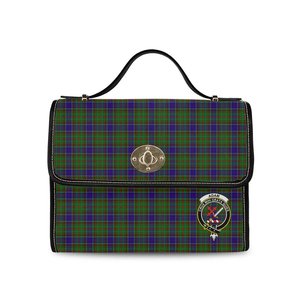 Adam Tartan Waterproof Canvas Bag with Family Crest