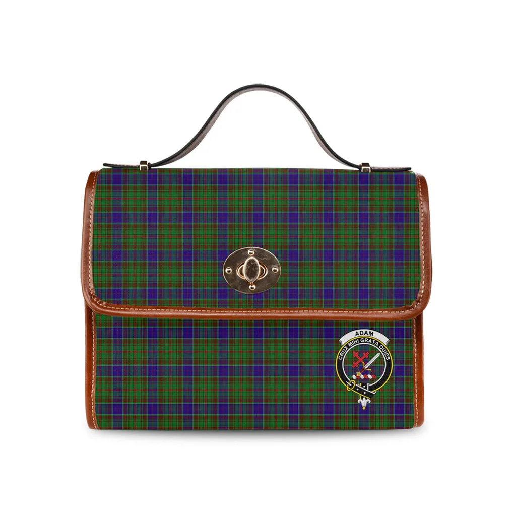 Adam Tartan Waterproof Canvas Bag with Family Crest