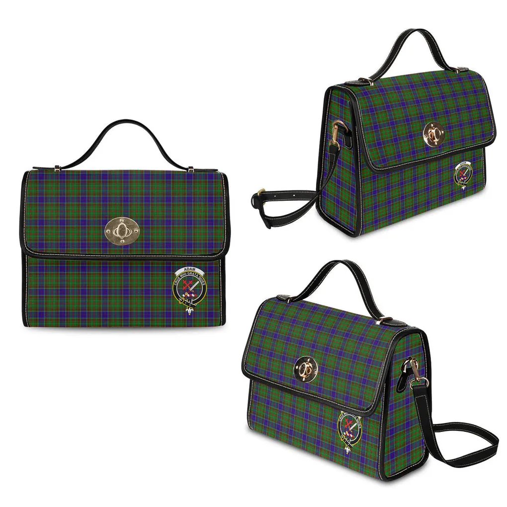 Adam Tartan Waterproof Canvas Bag with Family Crest