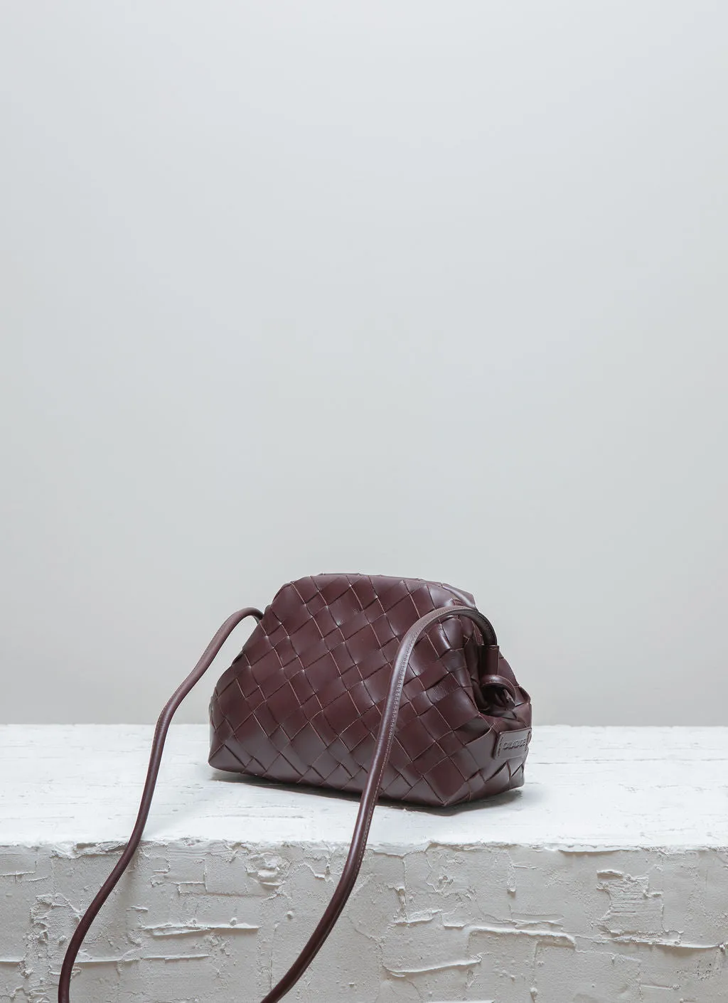 AIMEE Dark Maroon Clutch