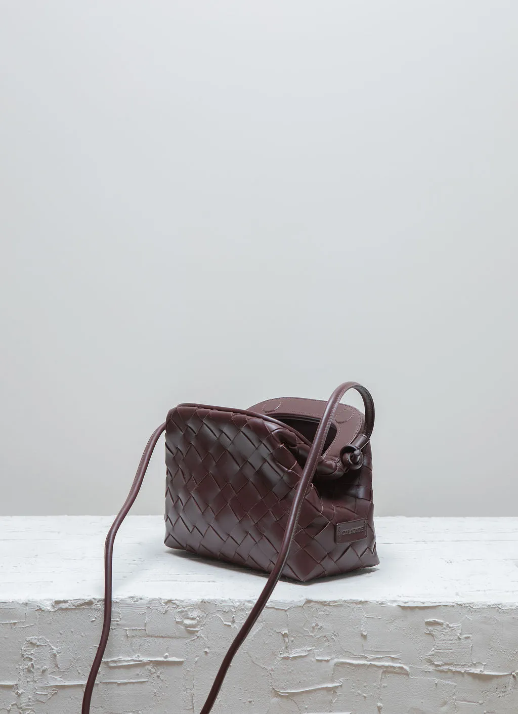 AIMEE Dark Maroon Clutch