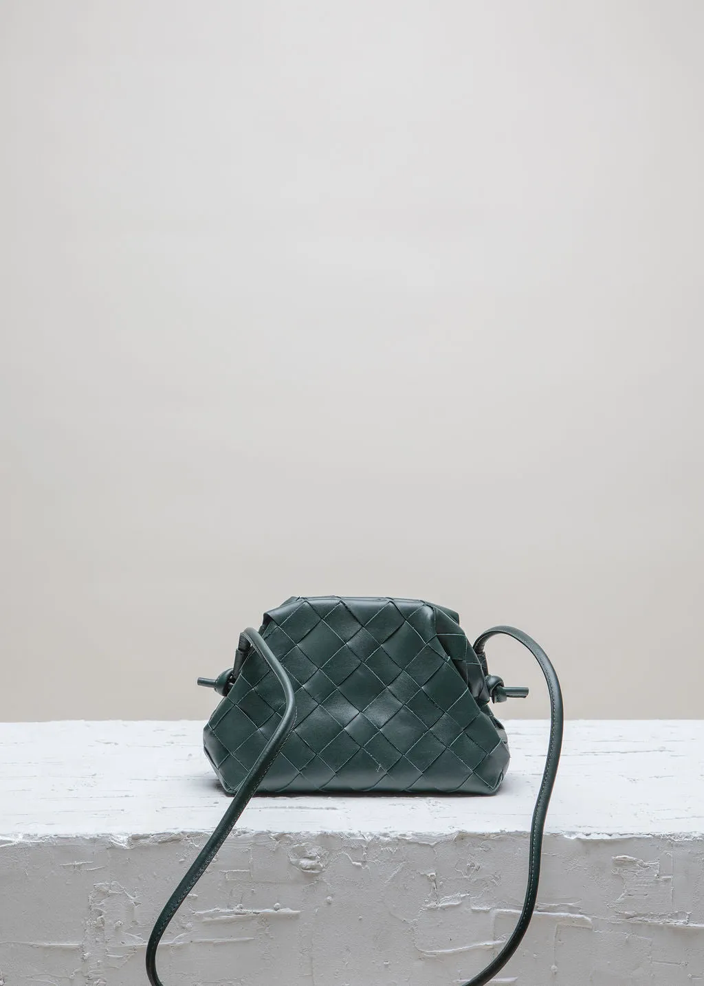AIMEE Green Gabels Clutch