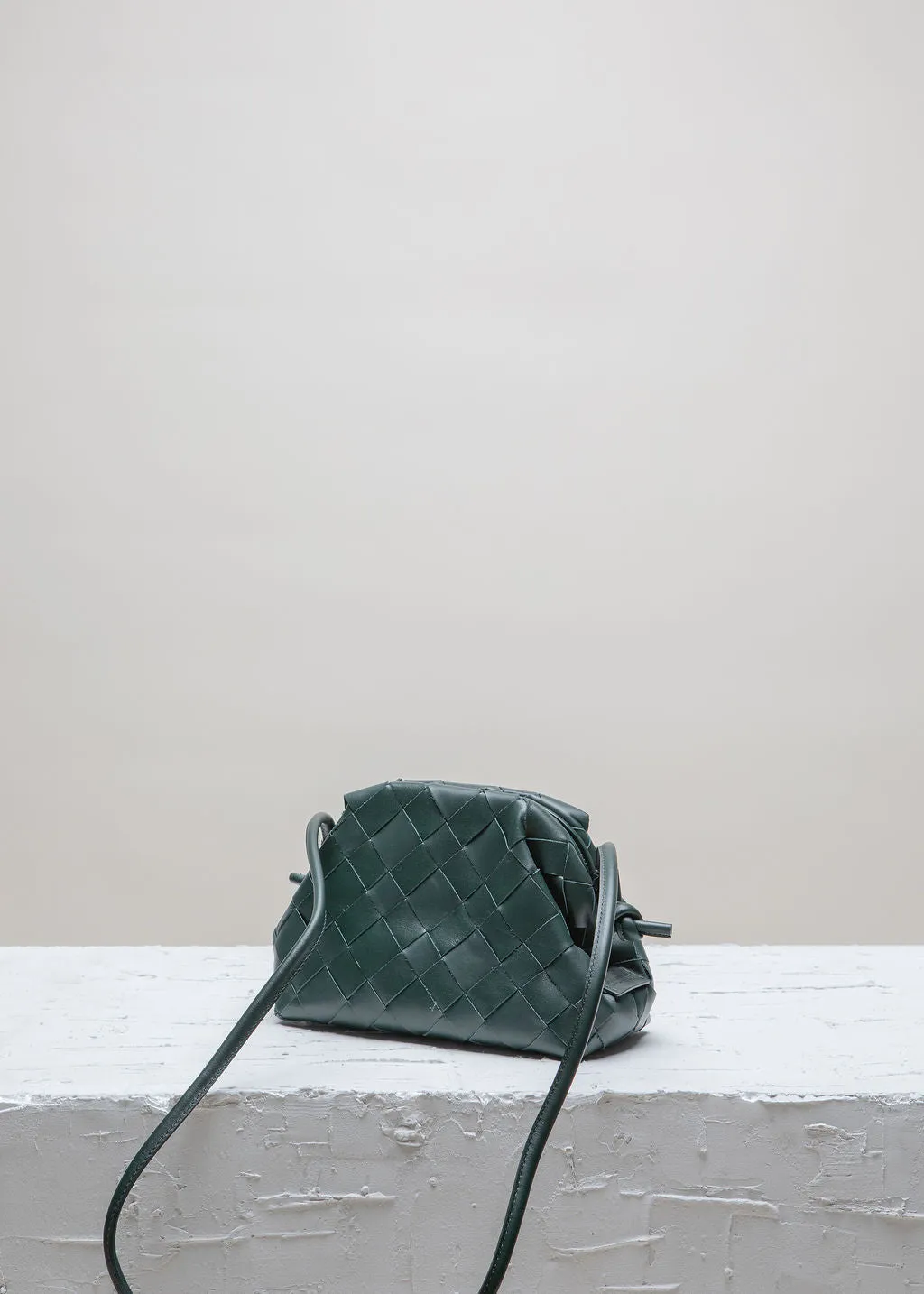 AIMEE Green Gabels Clutch