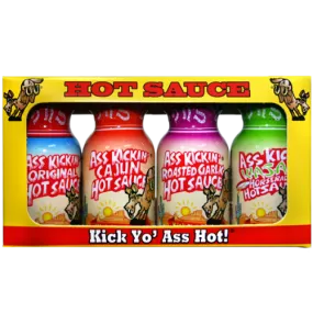 Ass Kickin' Hot Sauce Minis 4 Pack