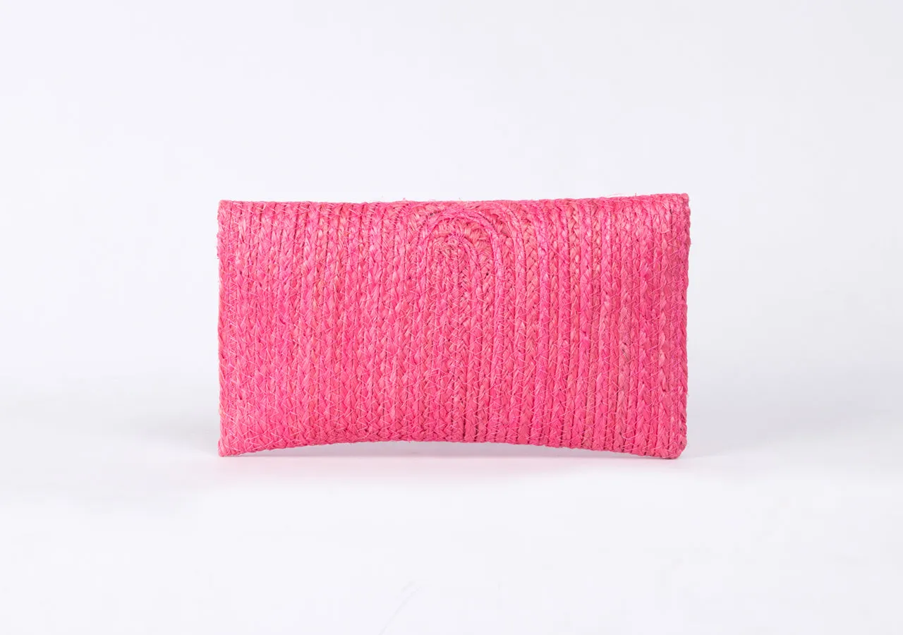 Bangkok Craft - Sisal Mini Clutch Bag (Pink)