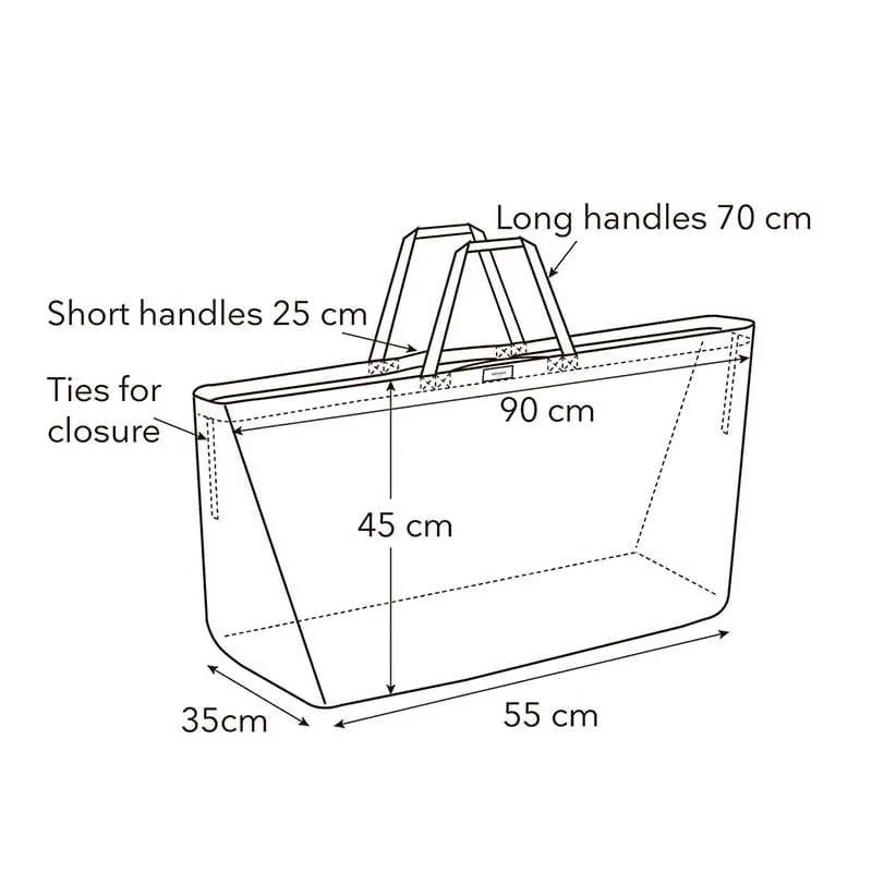 Big Long Bag - Pale Rose