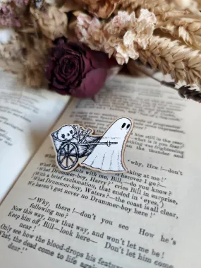 Bone Cart Ghost Wooden Pin