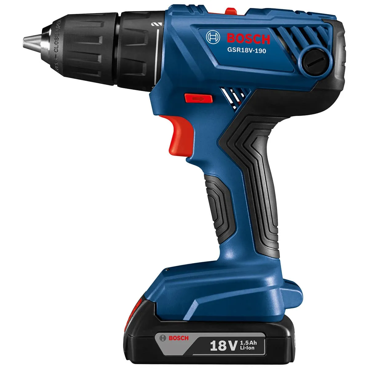 Bosch GSR18V-190B22 18V Compact 1/2" Drill/Driver Kit with 2-SlimPack Batteries
