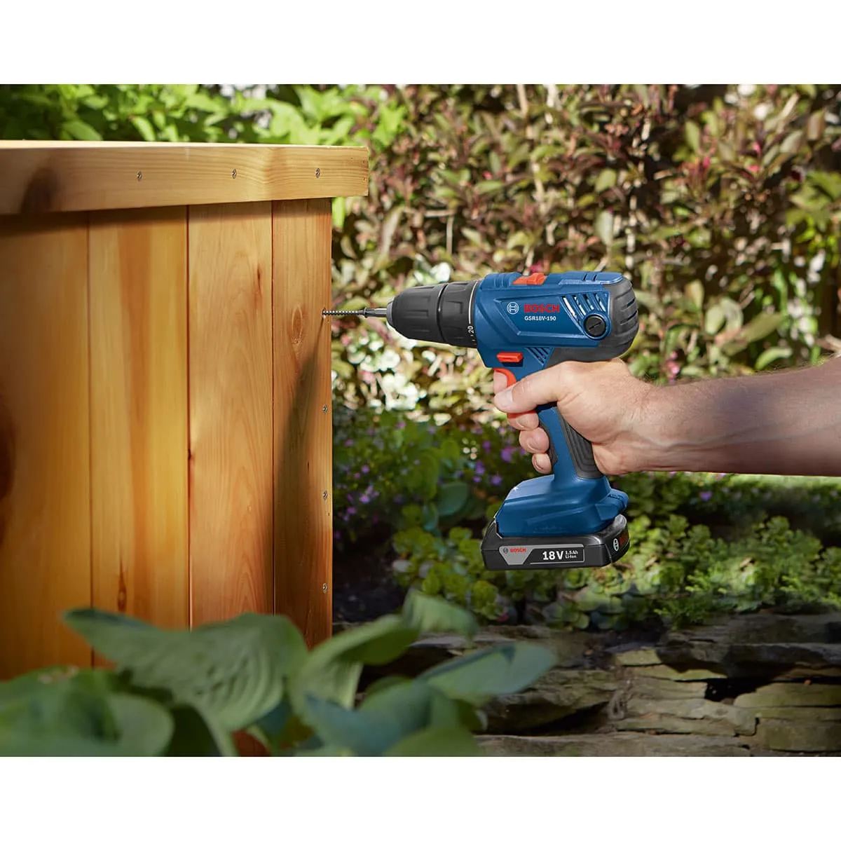 Bosch GSR18V-190B22 18V Compact 1/2" Drill/Driver Kit with 2-SlimPack Batteries