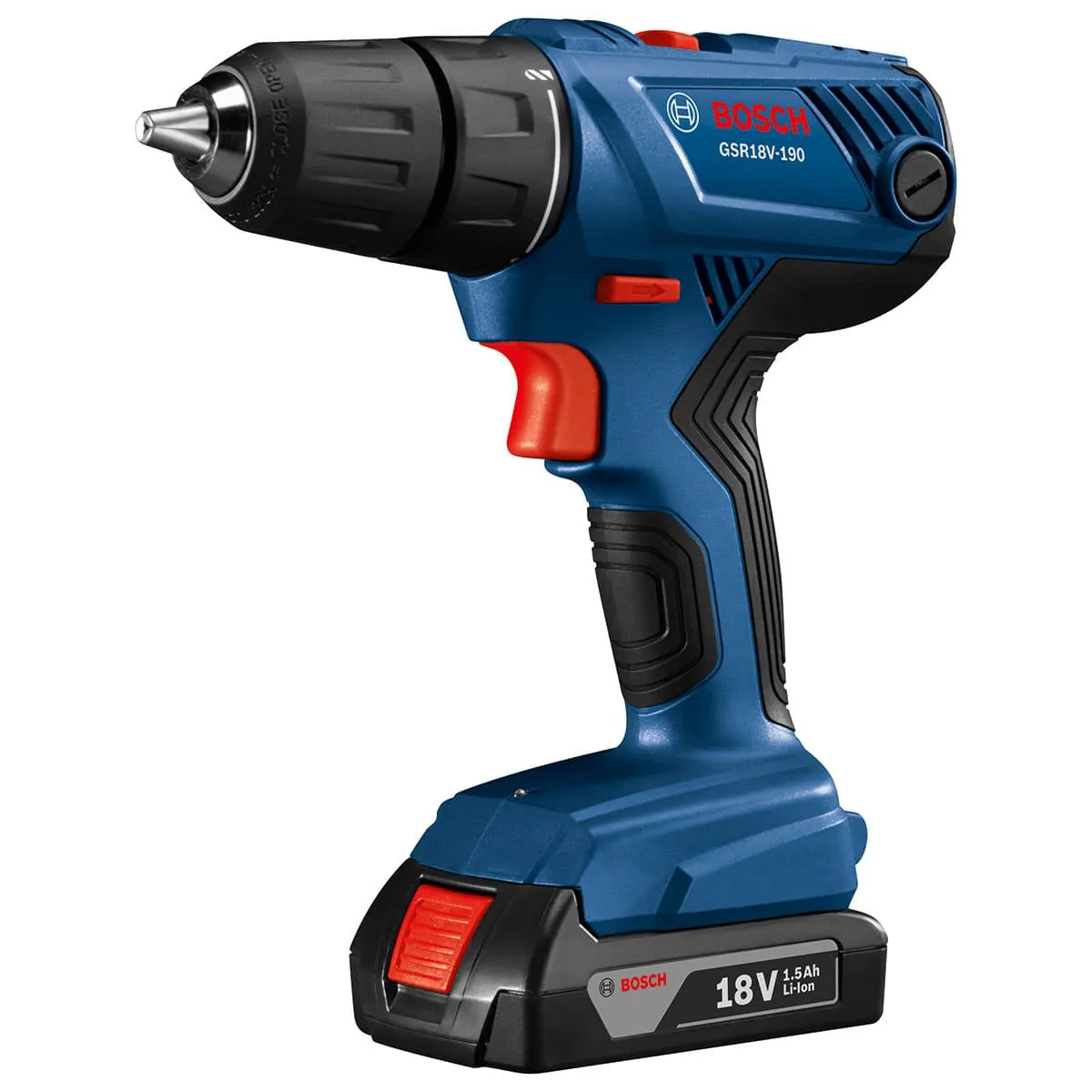 Bosch GSR18V-190B22 18V Compact 1/2" Drill/Driver Kit with 2-SlimPack Batteries