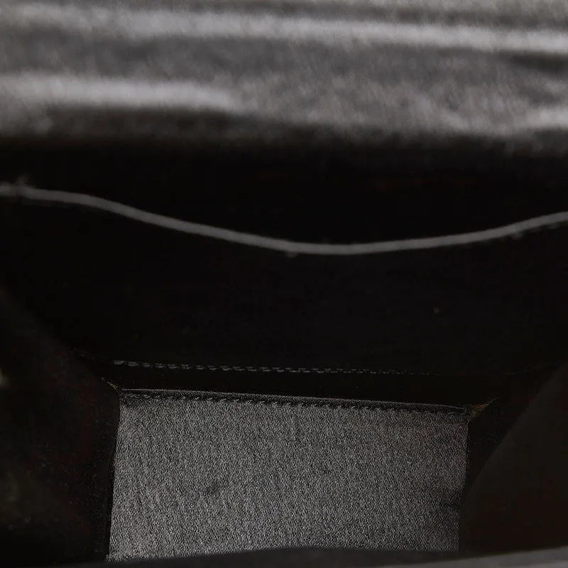 Bow Leather Clutch Bag