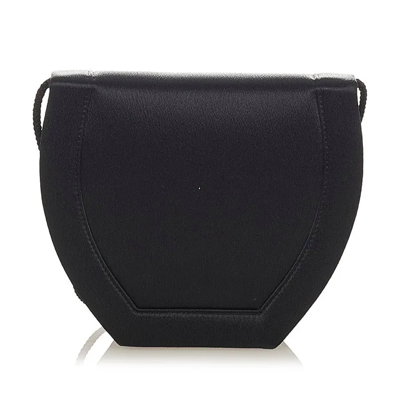 Bow Leather Clutch Bag