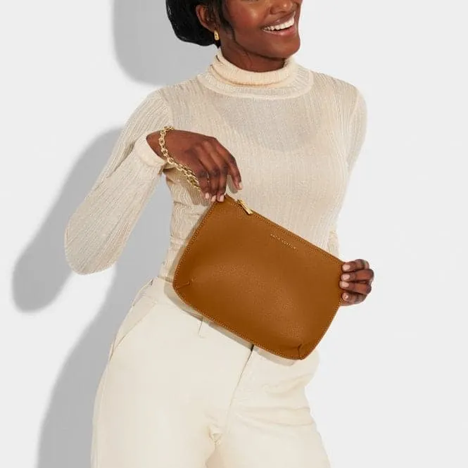 Brown Astrid Clutch KLB3085