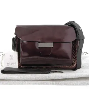 Brunello Cucinelli Python Leather 2WAY Clutch Bag