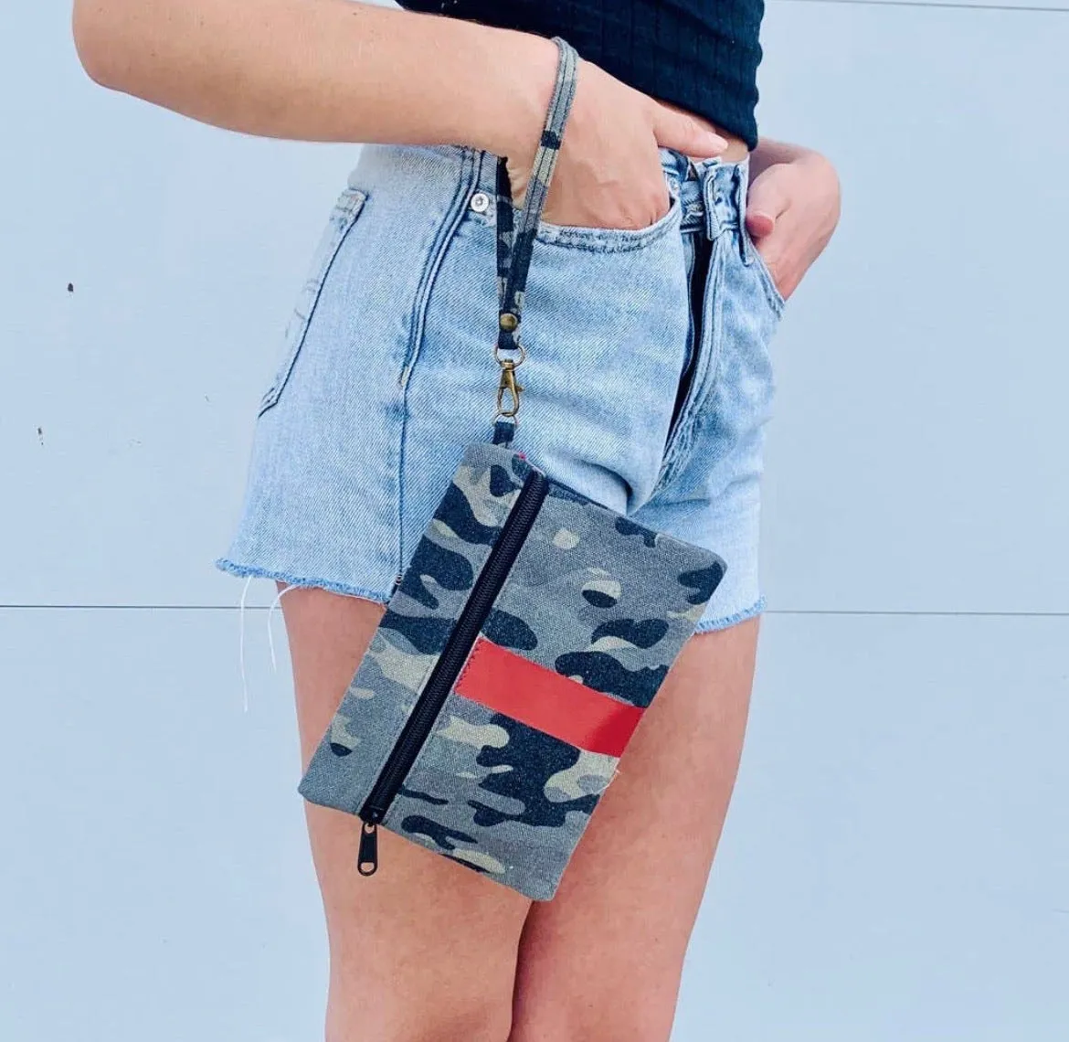 Camo Wristlet