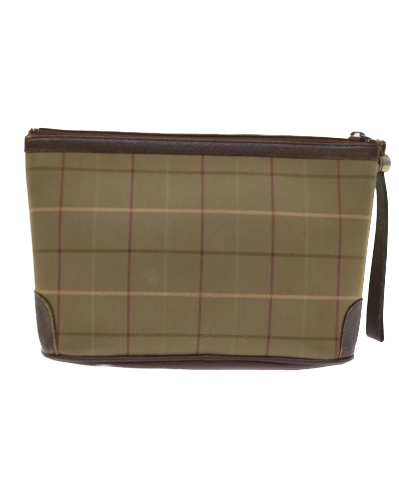 Canvas Clutch Bag with Nova Check Design