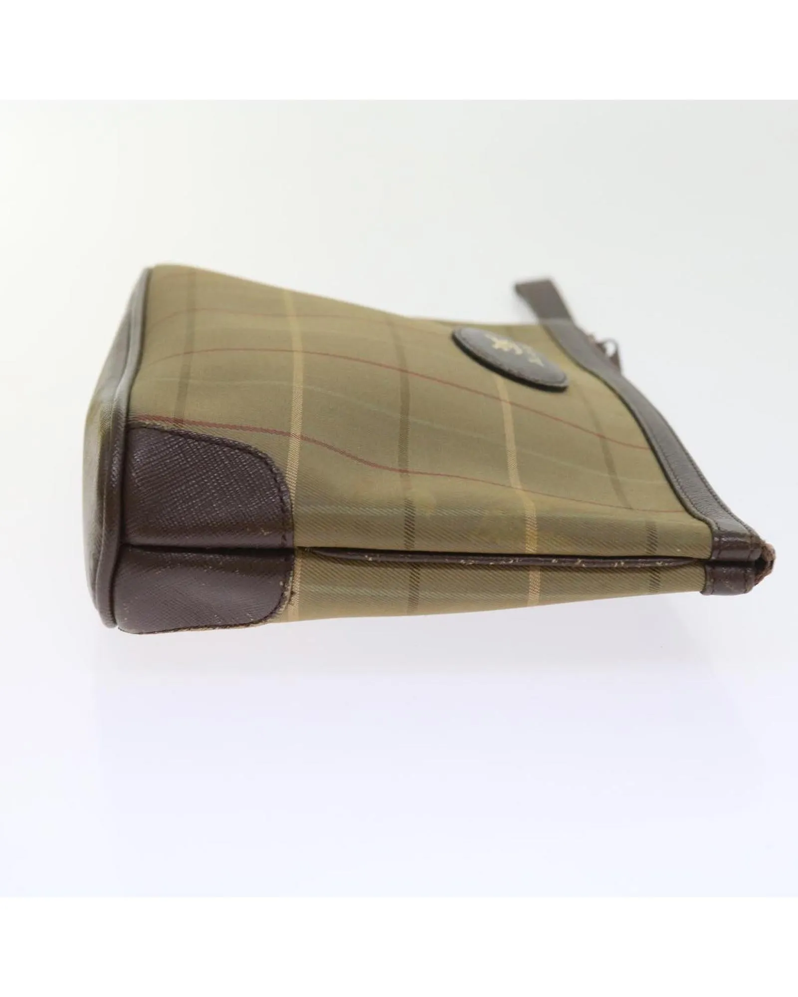 Canvas Clutch Bag with Nova Check Design