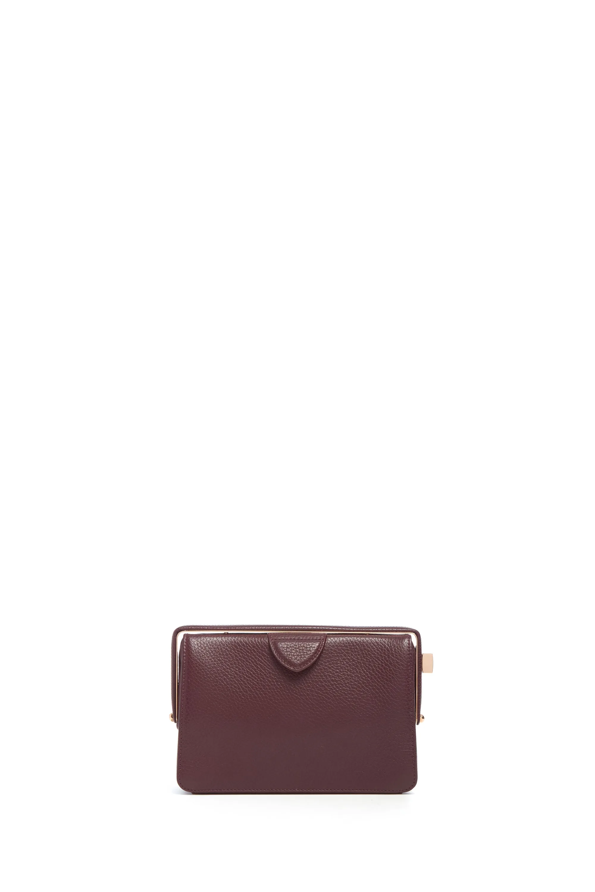 Carrington Clutch in Bordeaux Textured Leather