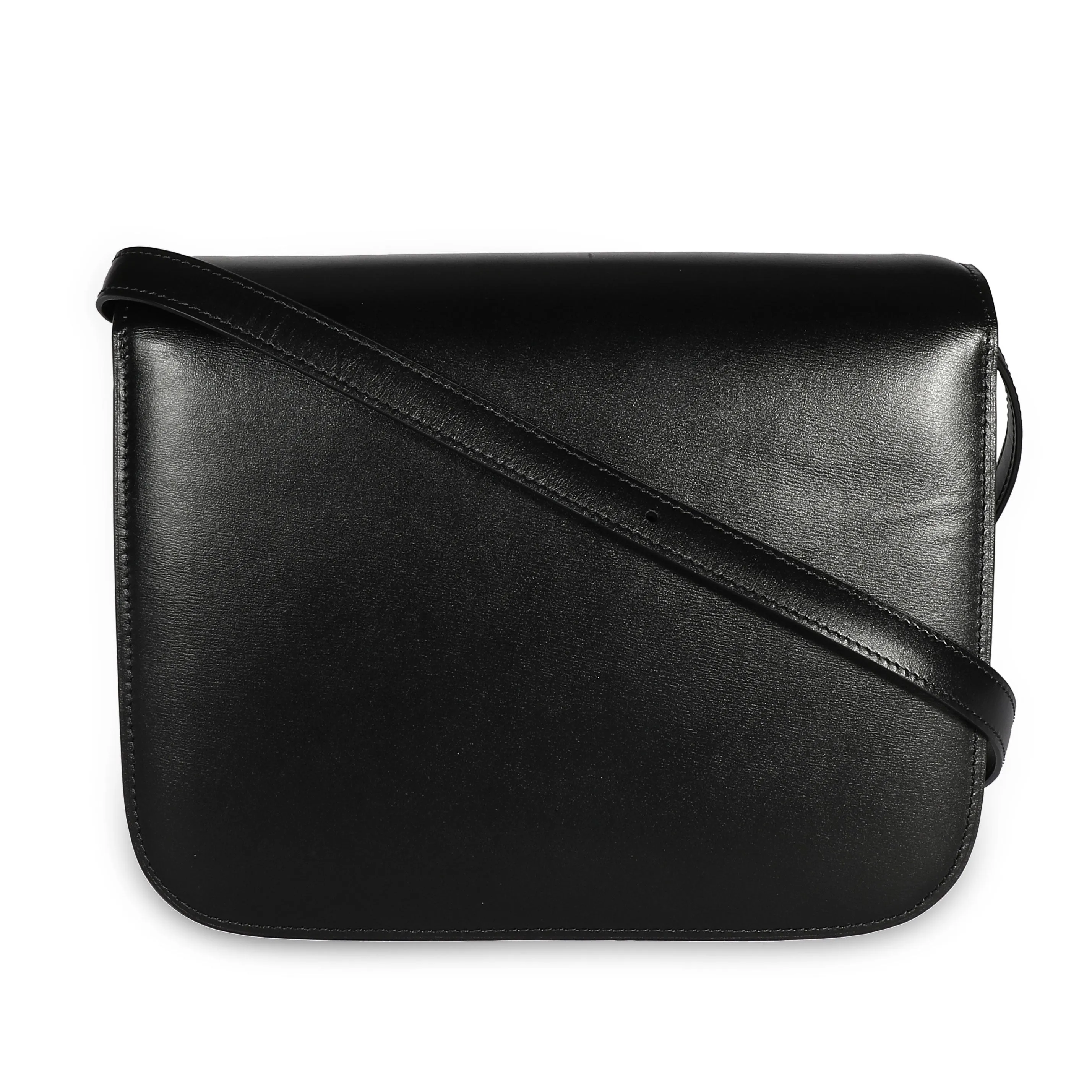 Celine Black Smooth Calfskin Classic Box Bag