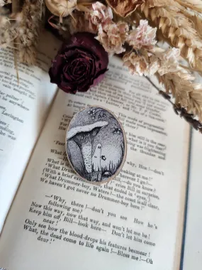 Chanterelle Spook Wooden Pin