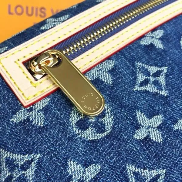 Denim Clutch Bag M44472 Blue