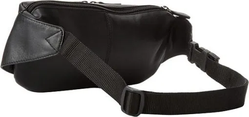 Derek Alexander Leather Waist Pack 3 Zip Organizer