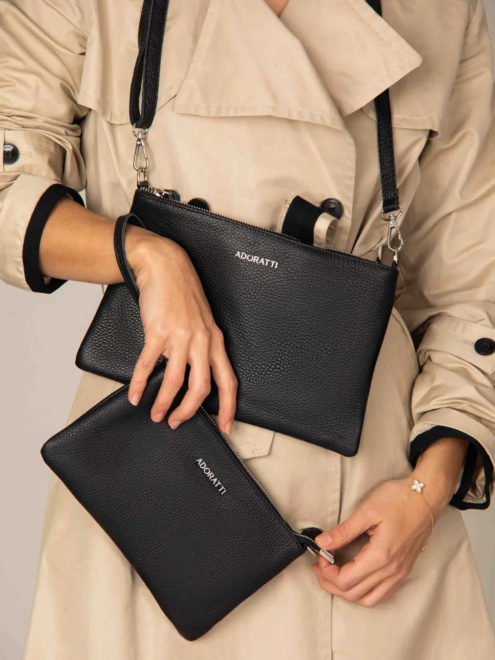 Eleganza Duo-Size Leather Purse (Bundle)