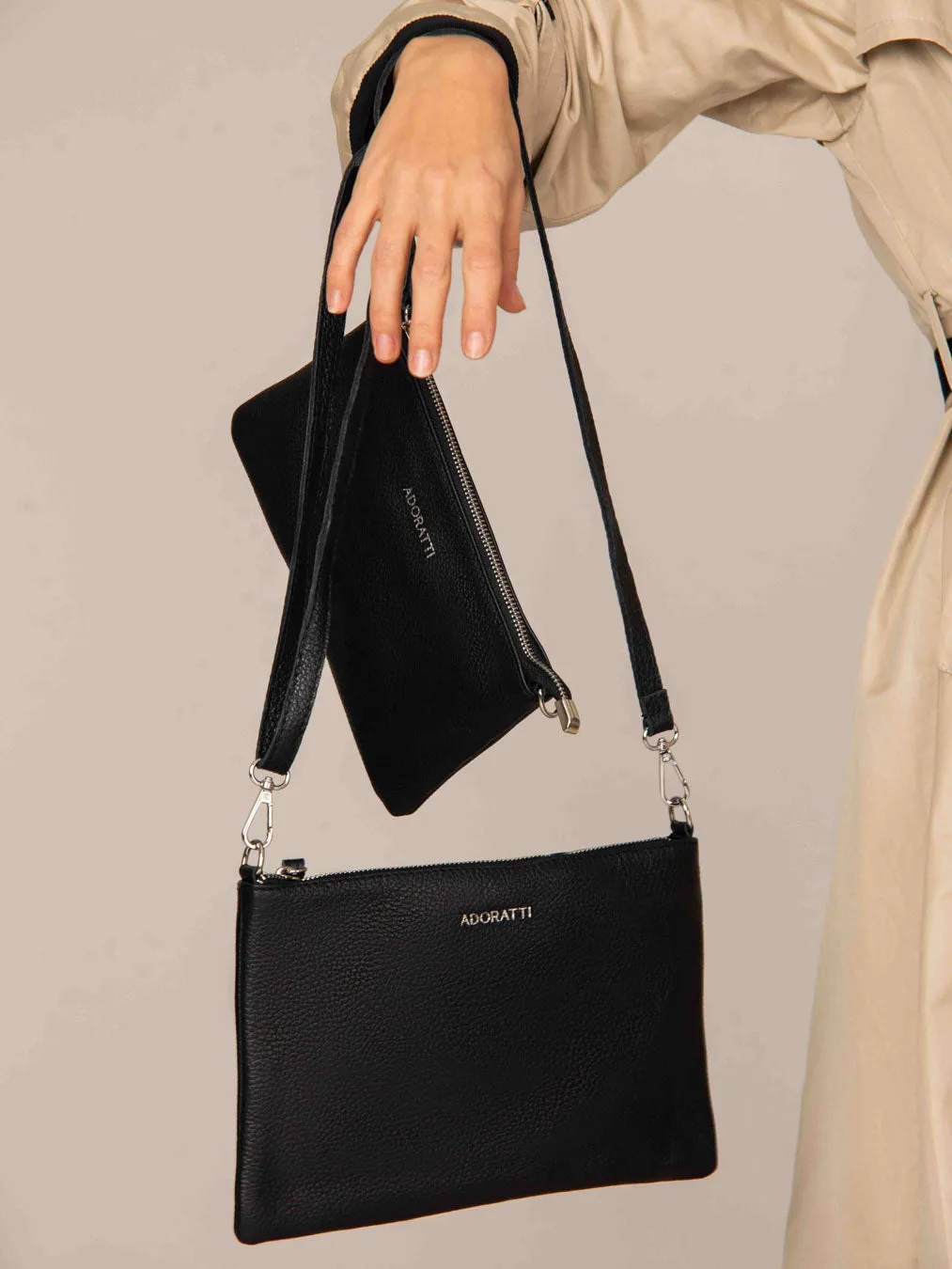 Eleganza Duo-Size Leather Purse (Bundle)