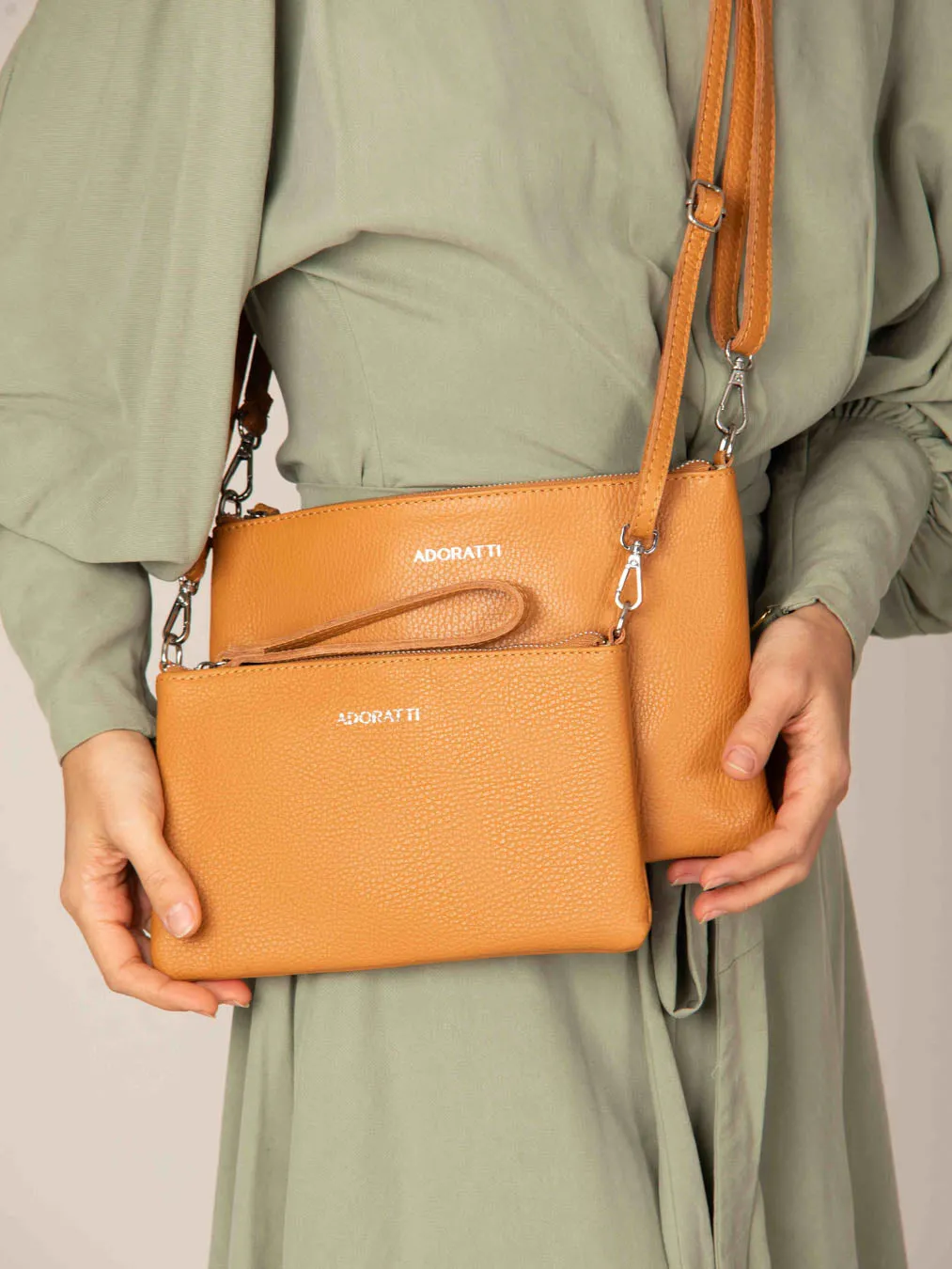 Eleganza Duo-Size Leather Purse (Bundle)