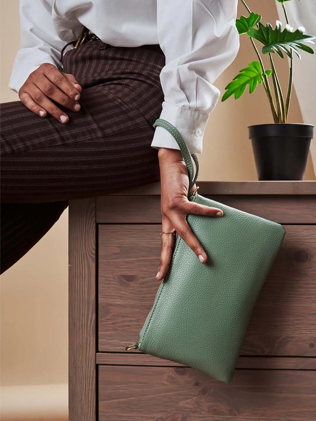 Eleganza Duo-Size Leather Purse (Bundle)