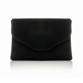 Ellie Clutch - Black Suede