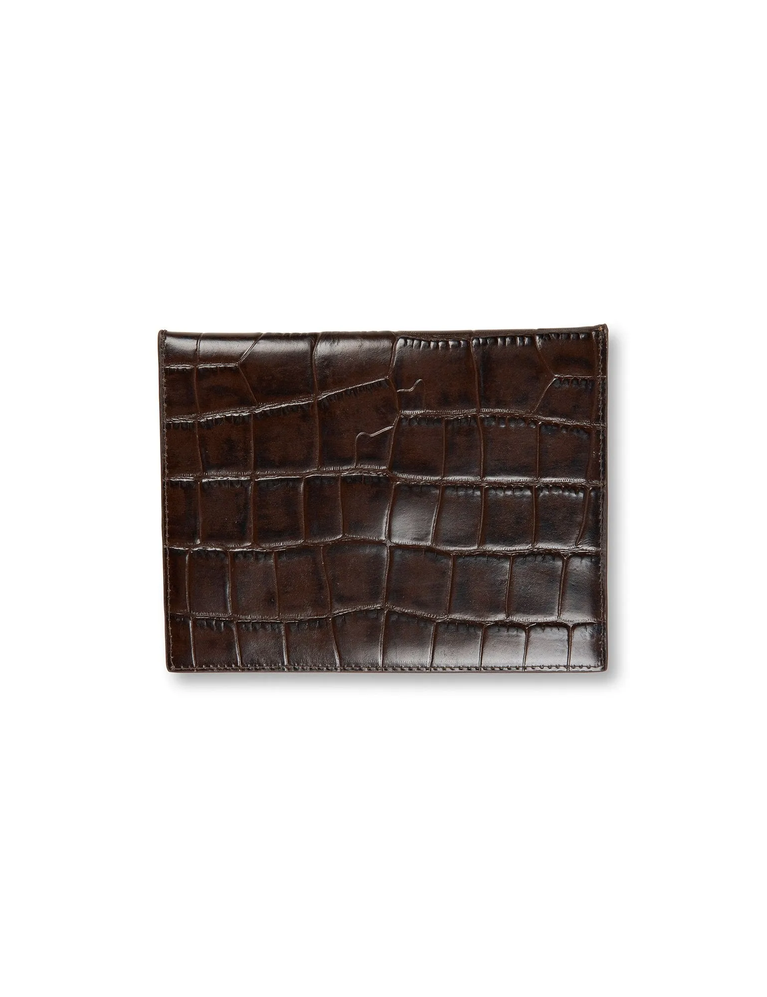 Envelope Bag — Brown Croco