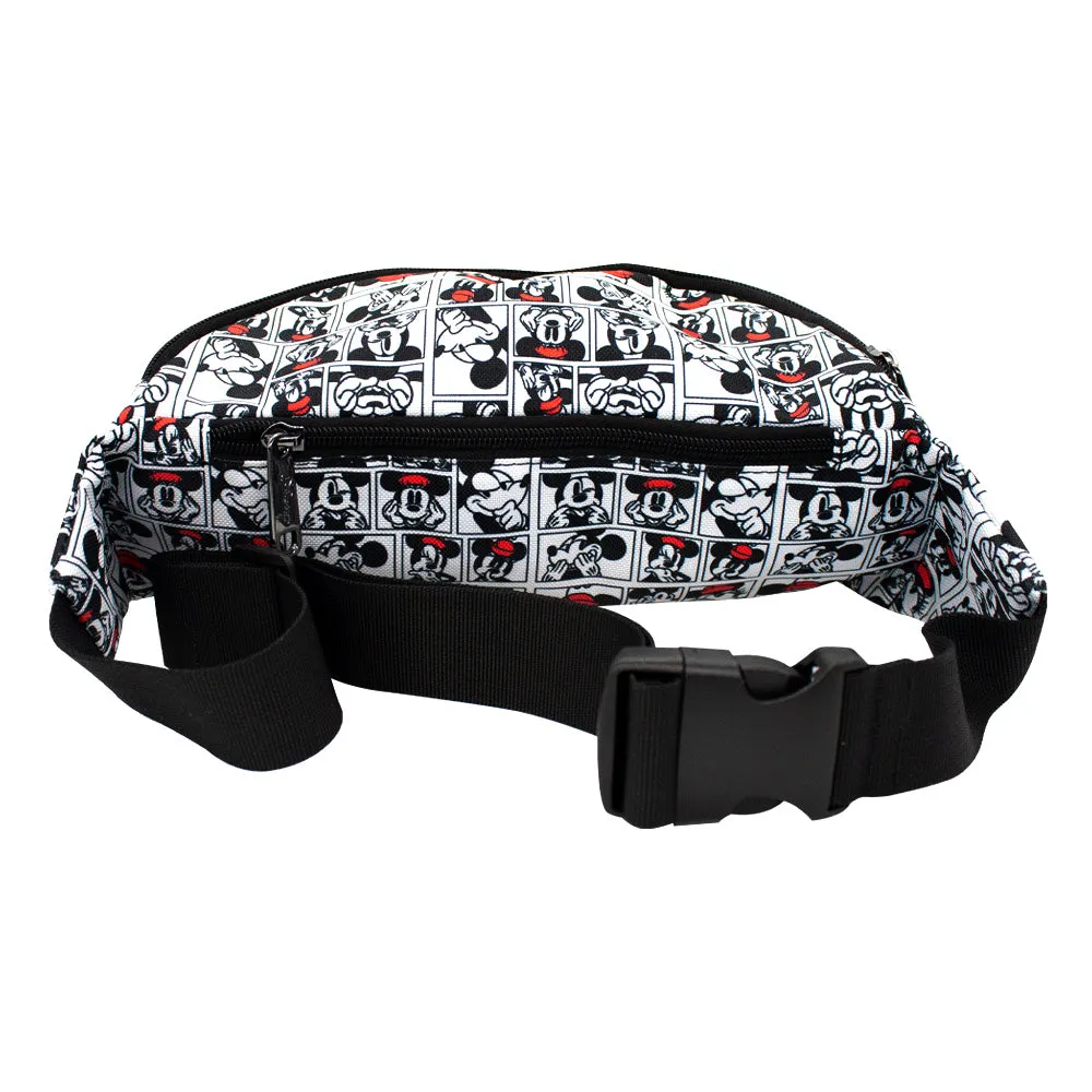Fanny Pack - Mickey and Minnie Expression Blocks White Black Red