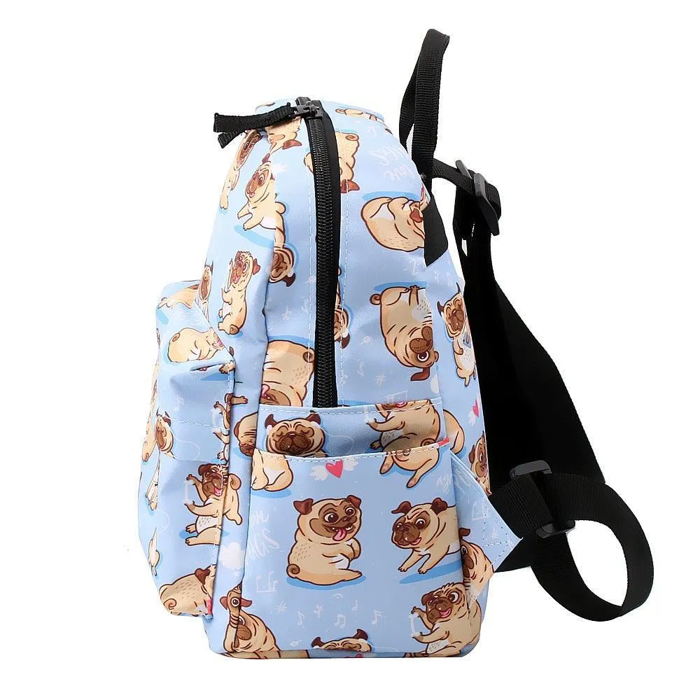 Fashion Waterproof Printing Backpack With Puppy Pattern