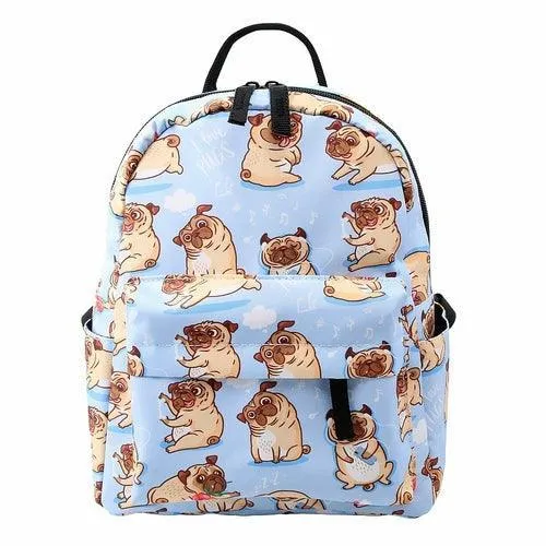 Fashion Waterproof Printing Backpack With Puppy Pattern