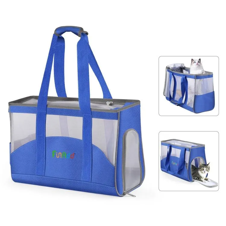 FUNADD Lightweight Outdoor Pet Carrier Tote Bag with Breathable Design