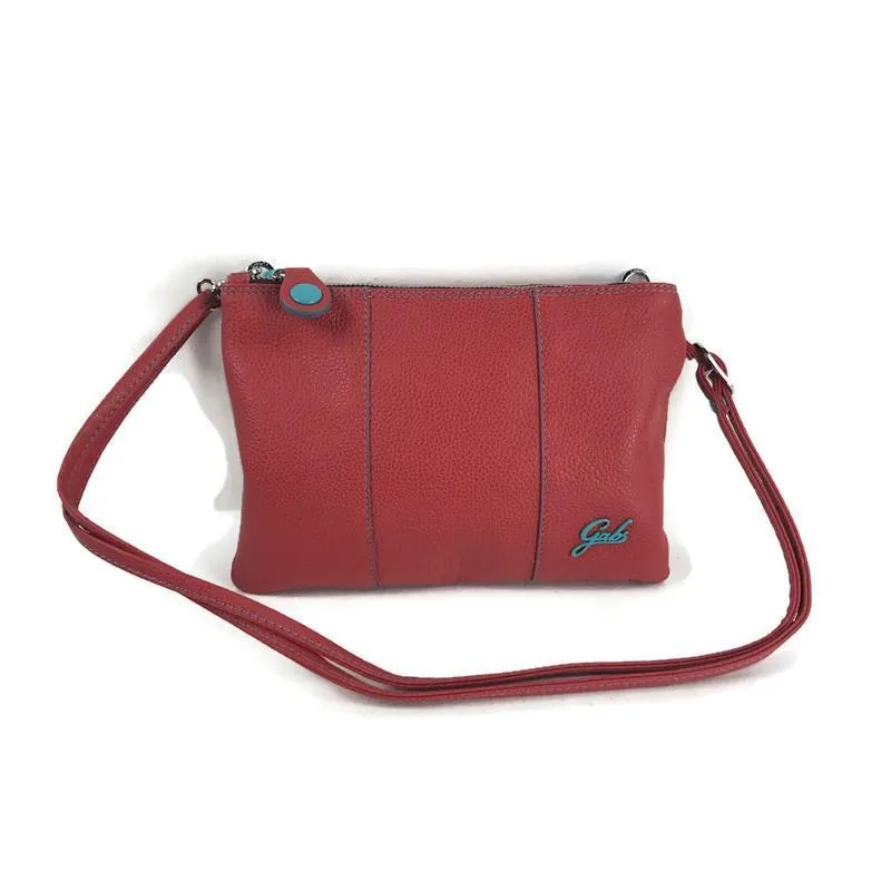 Gabs Bag: Matte Leather Crossbody/Clutch