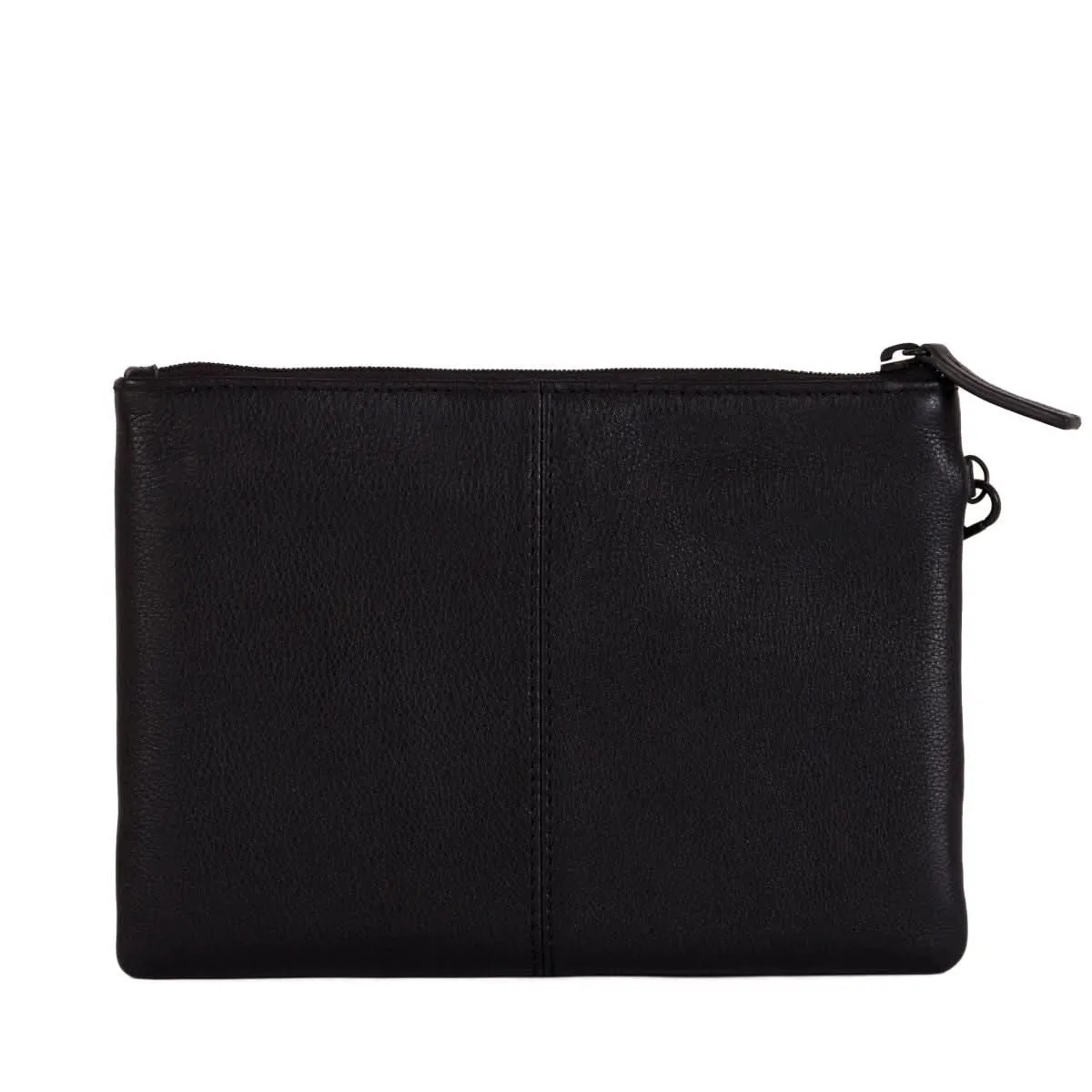 Gianni Conti Lillie Black Leather Clutch