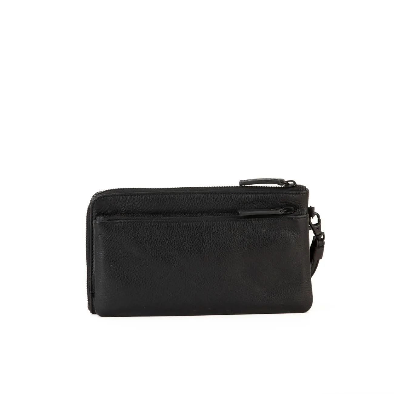 Gianni Conti Lois Black Leather Clutch