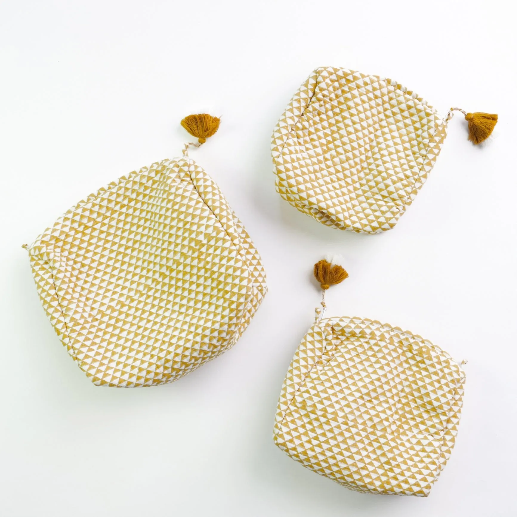 Golden Triangle Cosmetic Bag | Small