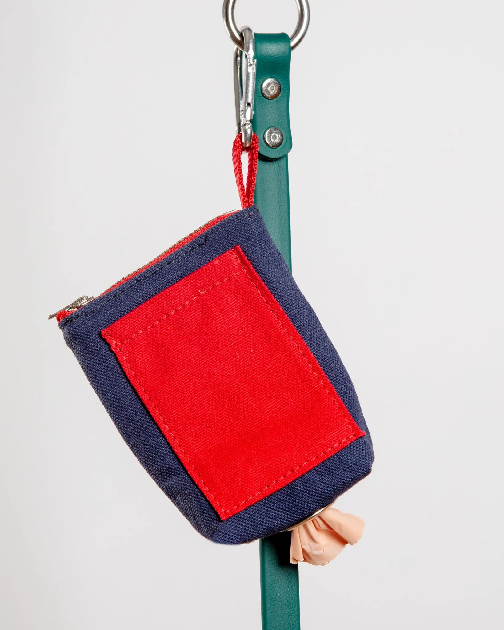 Good Girl Bag Treat   Poop Bag Holder in Navy Canvas (Made in NYC)