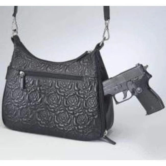 GTM Original Embroidered Lambskin Classic Hobo Purse