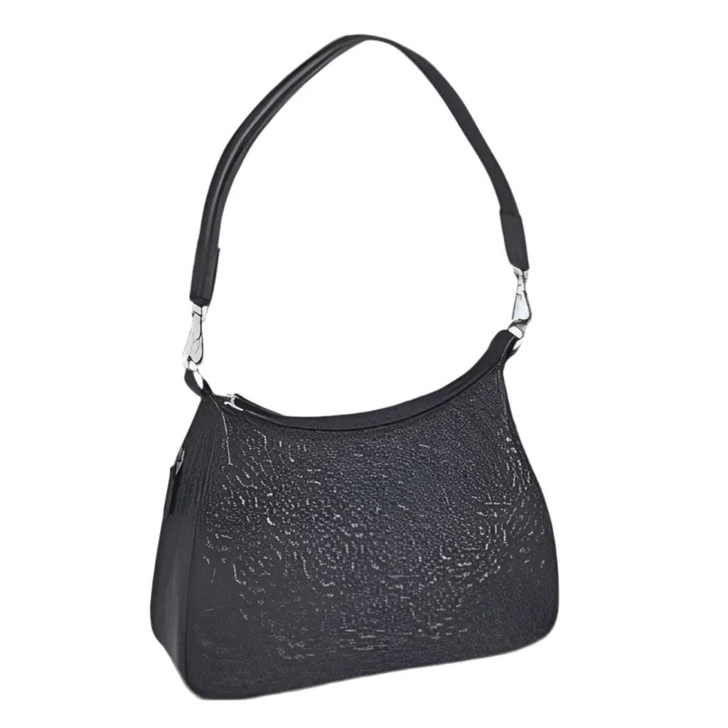 GTM Original Embroidered Lambskin Classic Hobo Purse