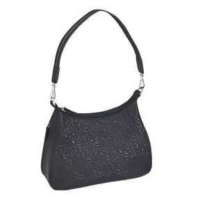GTM Original Embroidered Lambskin Classic Hobo Purse