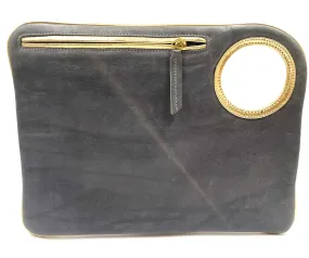 Hands-Free Bracelet Bag - Large Clutch Grey gold final sale