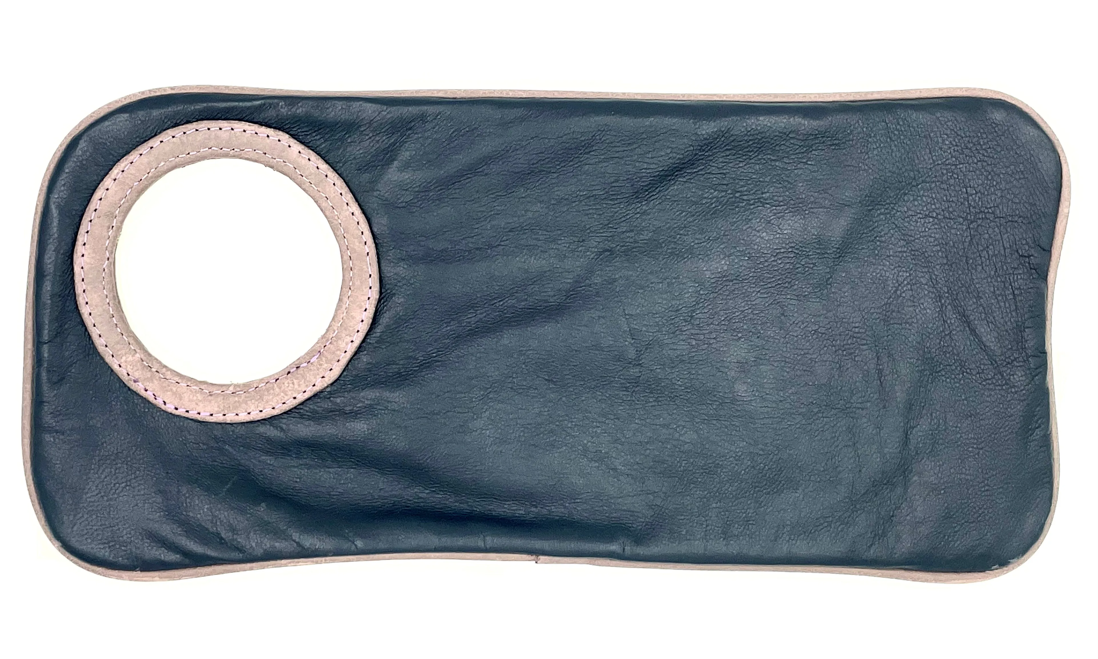 Hands Free Bracelet Clutch - Medium -lamb grape with antique rose ring