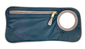 Hands Free Bracelet Clutch - Medium -lamb grape with antique rose ring