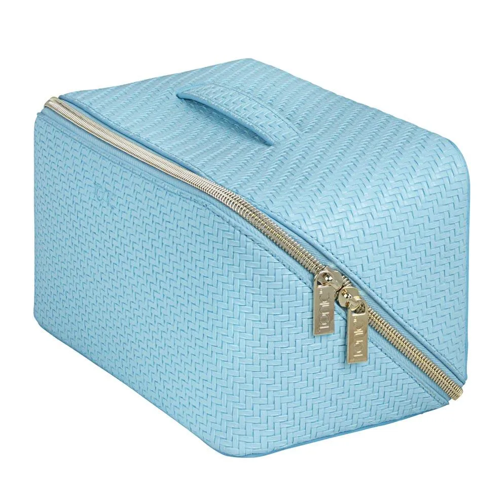 Herringbone Beauty Bag Large | Bluebell